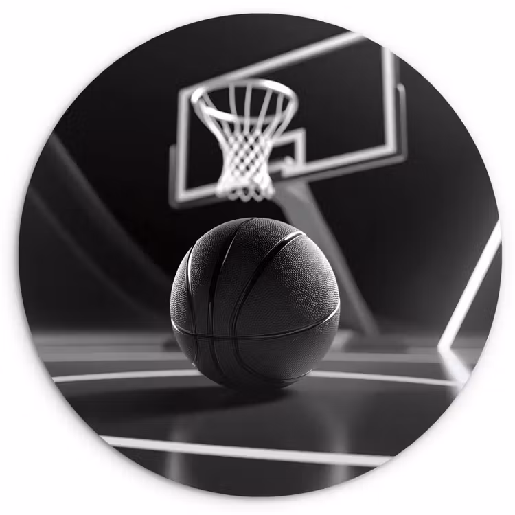 Muurcirkel - Basketbal - Basketbalveld - Lichtlijnen — 1
