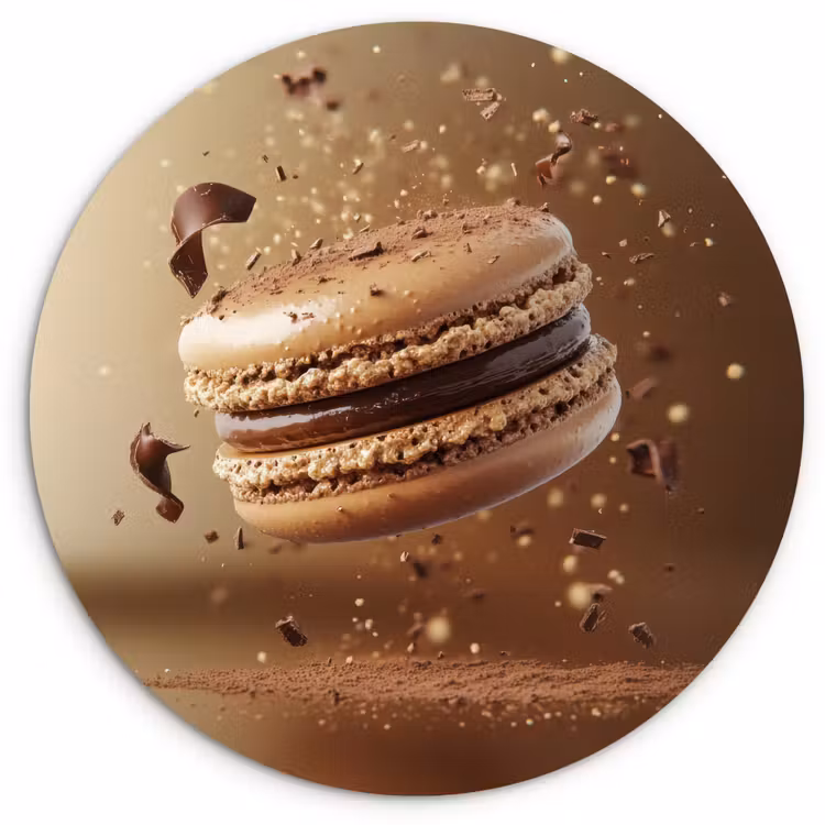 Muurcirkel - Chocolade - Macarons - Eten - Snoep — 1