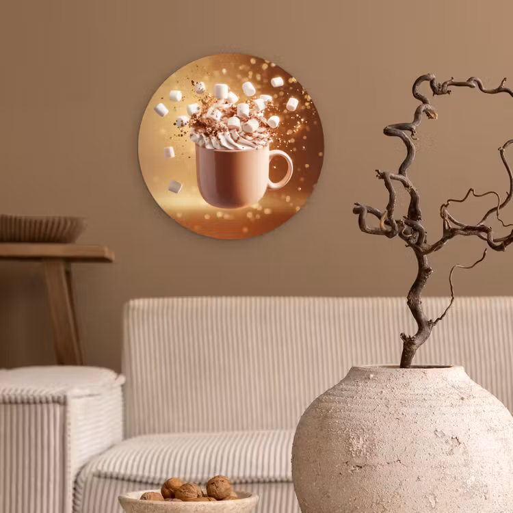 Muurcirkel - Chocomelk - Drinken - Warm - Bruin — 2