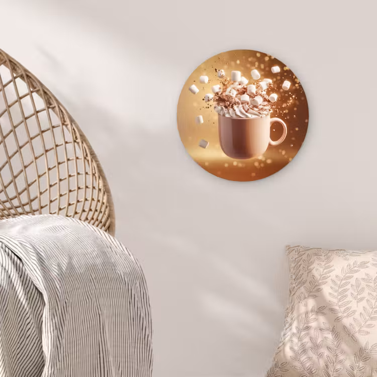 Muurcirkel - Chocomelk - Drinken - Warm - Bruin — 5