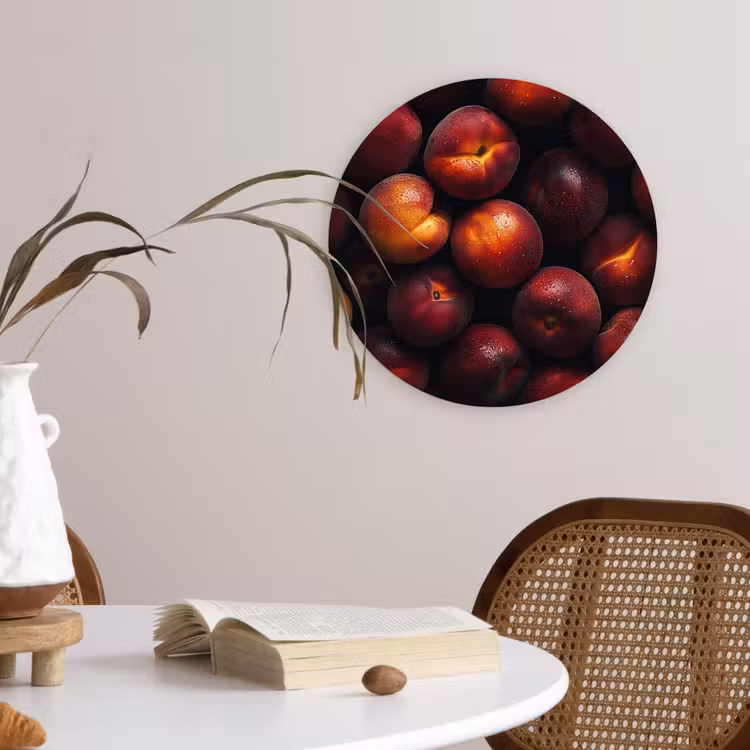 Muurcirkel - Fruit - Close up - Nectarines — 4