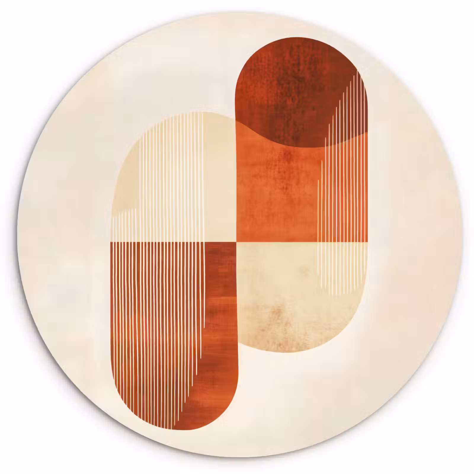 Muurcirkel - Bogen - Beige - Vormen — 1