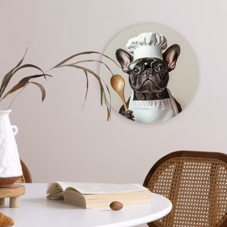 Muurcirkel - Bril - Hond - Kok — 4