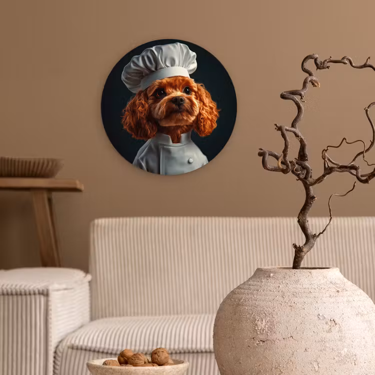 Muurcirkel - Bruin - Kok - Hondje — 2