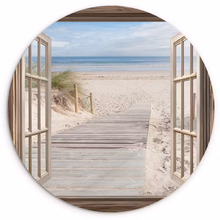 Muurcirkel - Doorkijk - Strand - Duinen - Pad - Landschap — 1