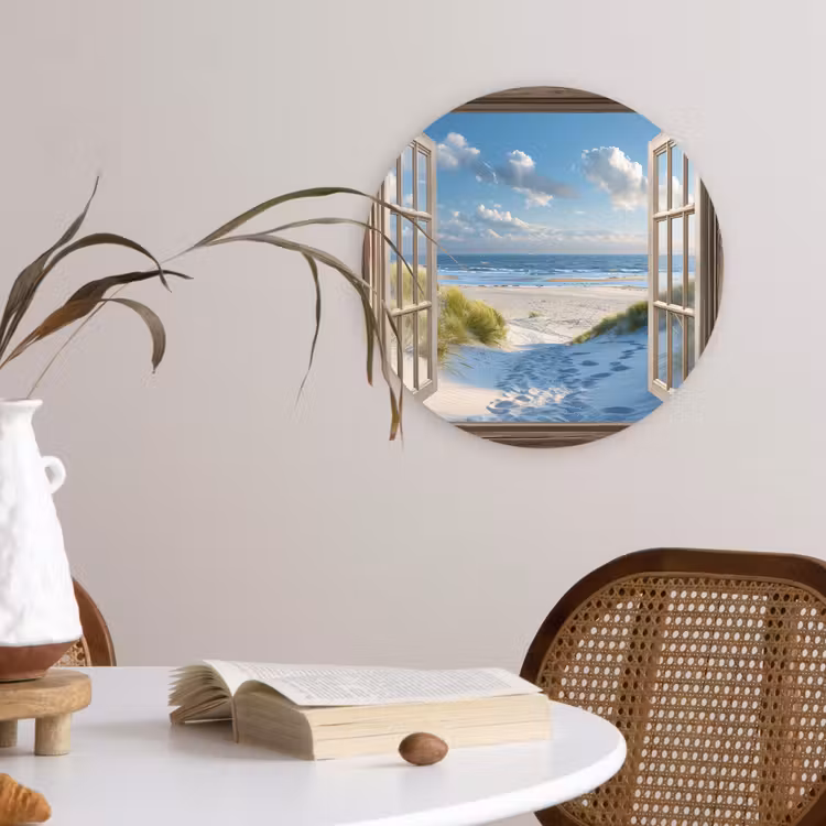 Muurcirkel - Doorkijk - Strand - Raam - Duinen - Zee — 4