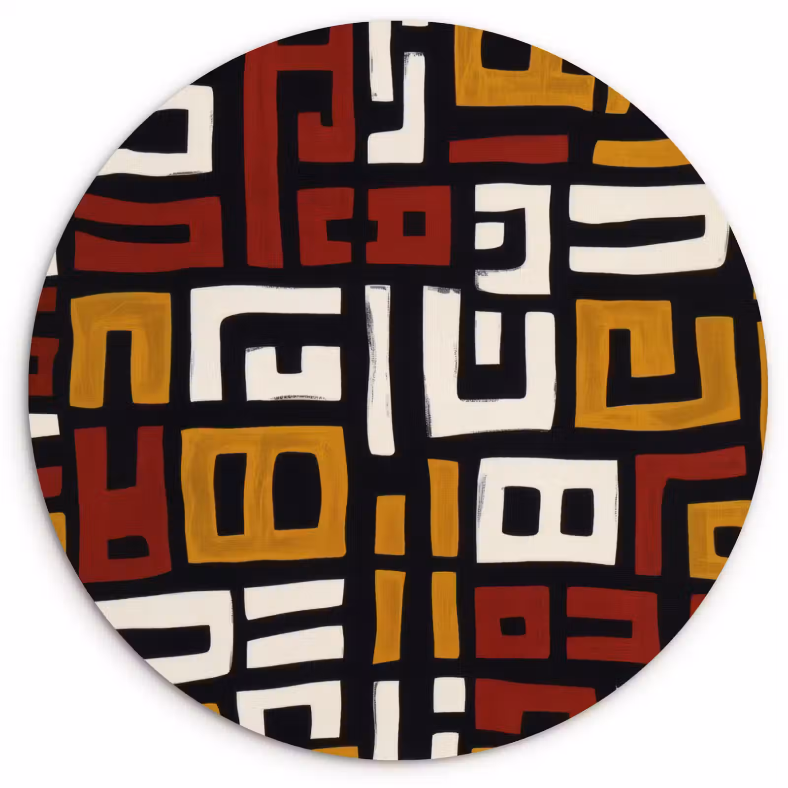 Muurcirkel - Abstract - Patroon - Rood — 1