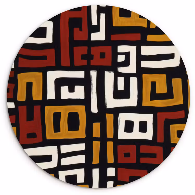 Muurcirkel - Abstract - Patroon - Rood — 1