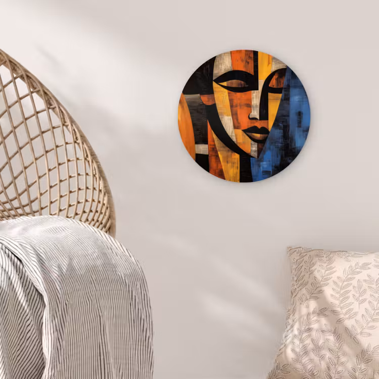 Muurcirkel - Abstract - Portret - Kleurvakken — 5