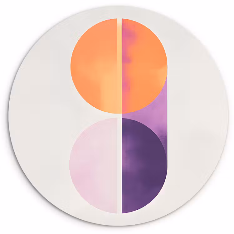 Muurcirkel - Cirkels - Abstract - Paars — 1