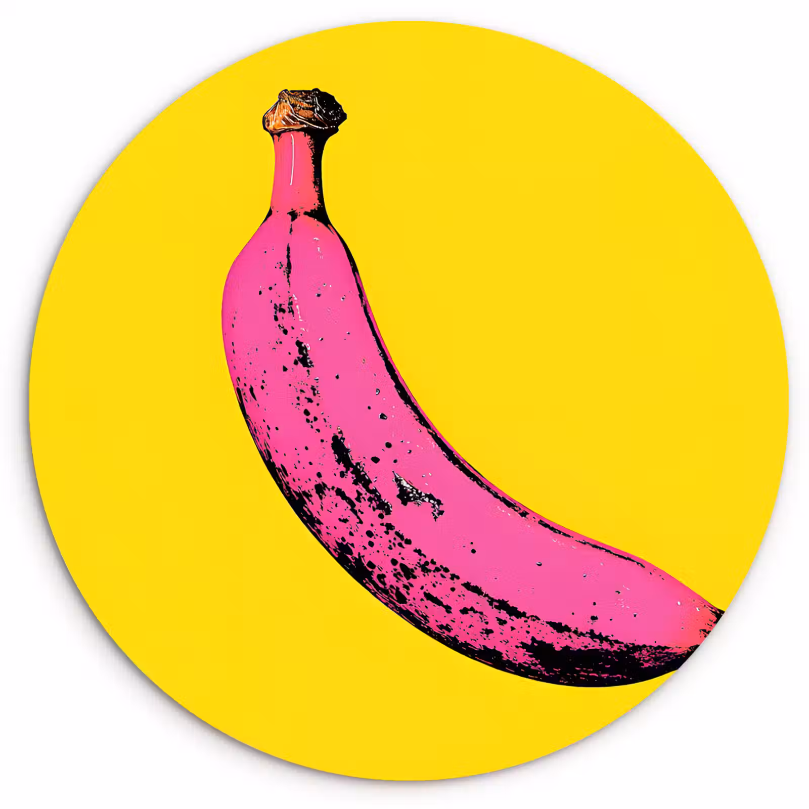Muurcirkel - Banaan - Grafisch - Geel — 1