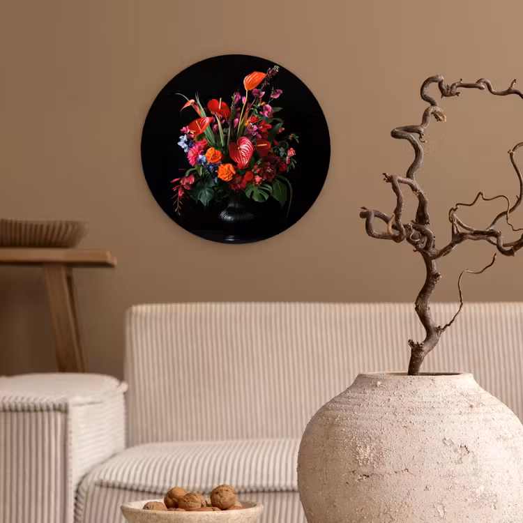 Muurcirkel - Bloemen - Boeket - Sierlijk — 2