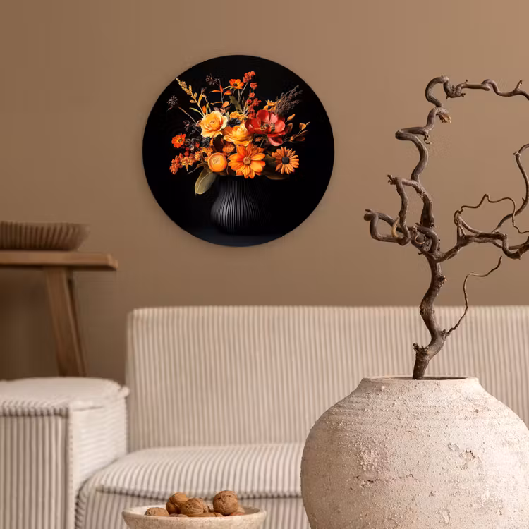 Muurcirkel - Herfst - Boeket - Oranje — 2