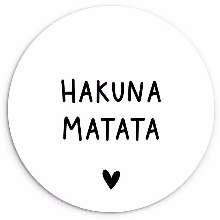 Muurcirkel - Hakuna matata - Spreuken - Quotes — 1