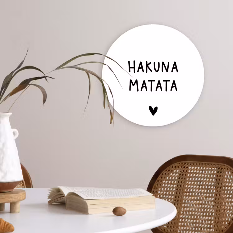Muurcirkel - Hakuna matata - Spreuken - Quotes — 4