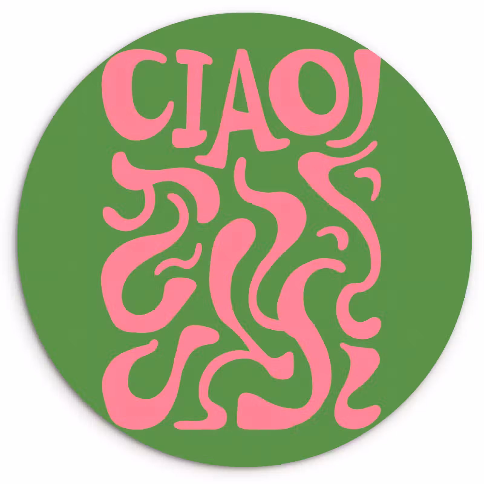 Muurcirkel - Abstract - Roze - Ciao - Vormen — 1