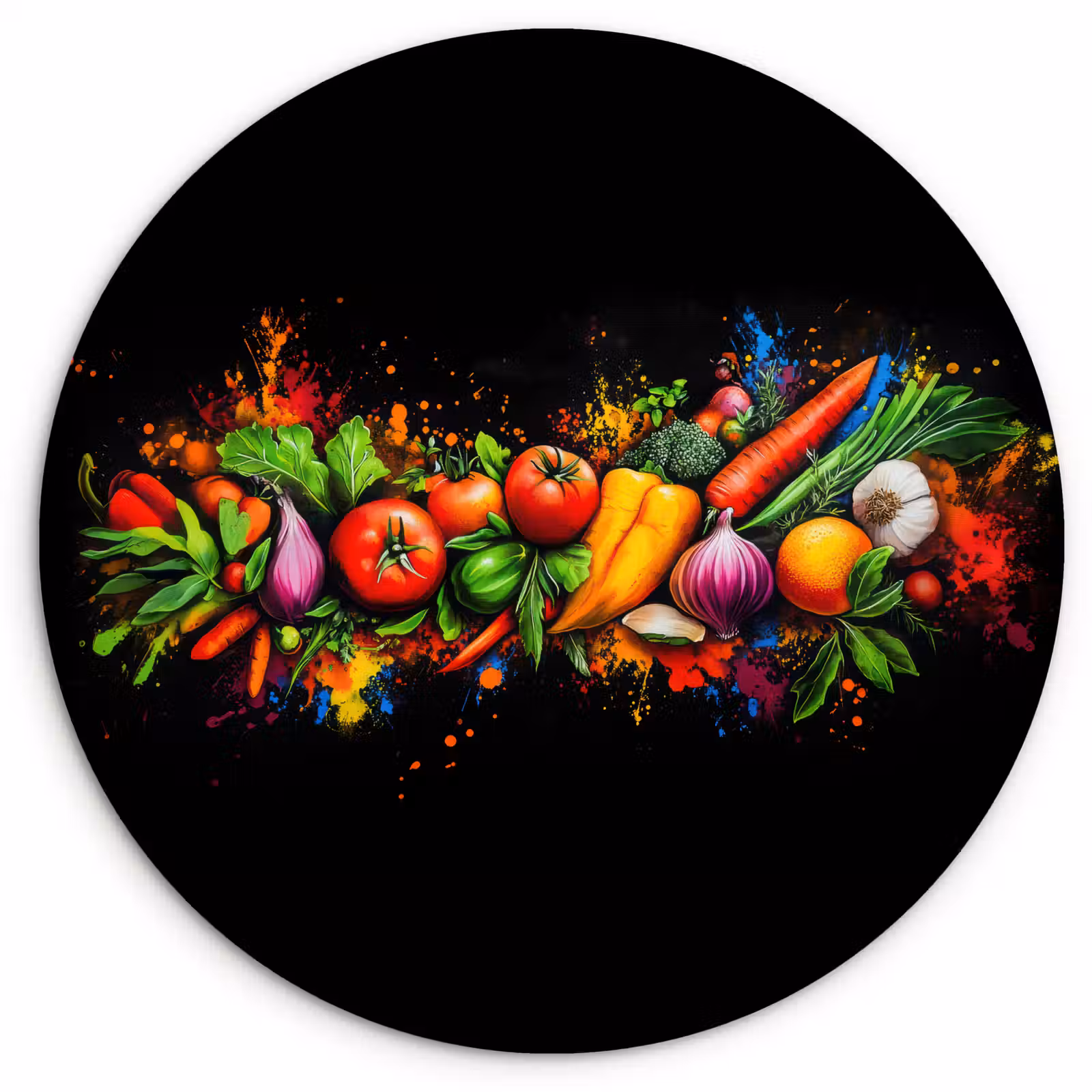 Muurcirkel - Groente - Eten - Kruiden - Graffiti - Koken — 1