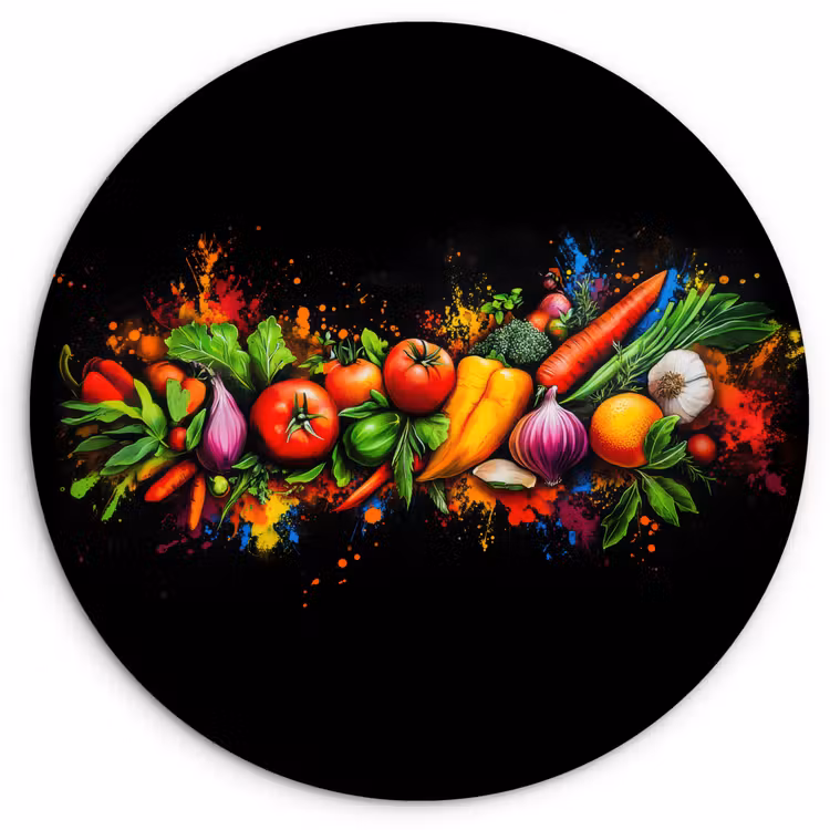 Muurcirkel - Groente - Eten - Kruiden - Graffiti - Koken — 1