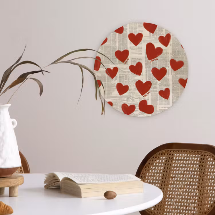 Muurcirkel - Hartjes - Krant - Loveyou — 4