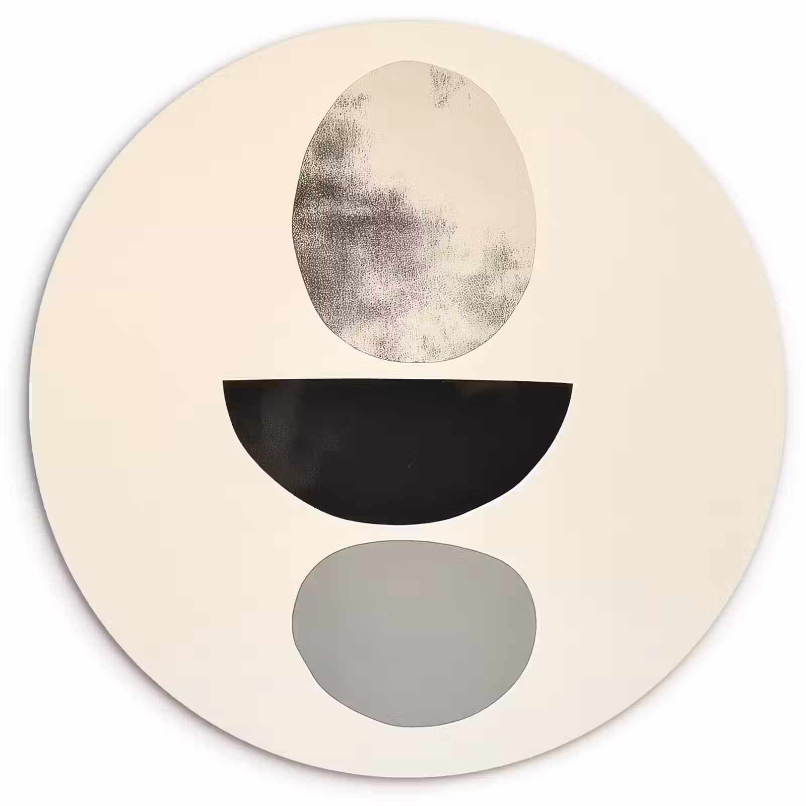 Muurcirkel - Beige - Japandi - Wabi sabi — 1