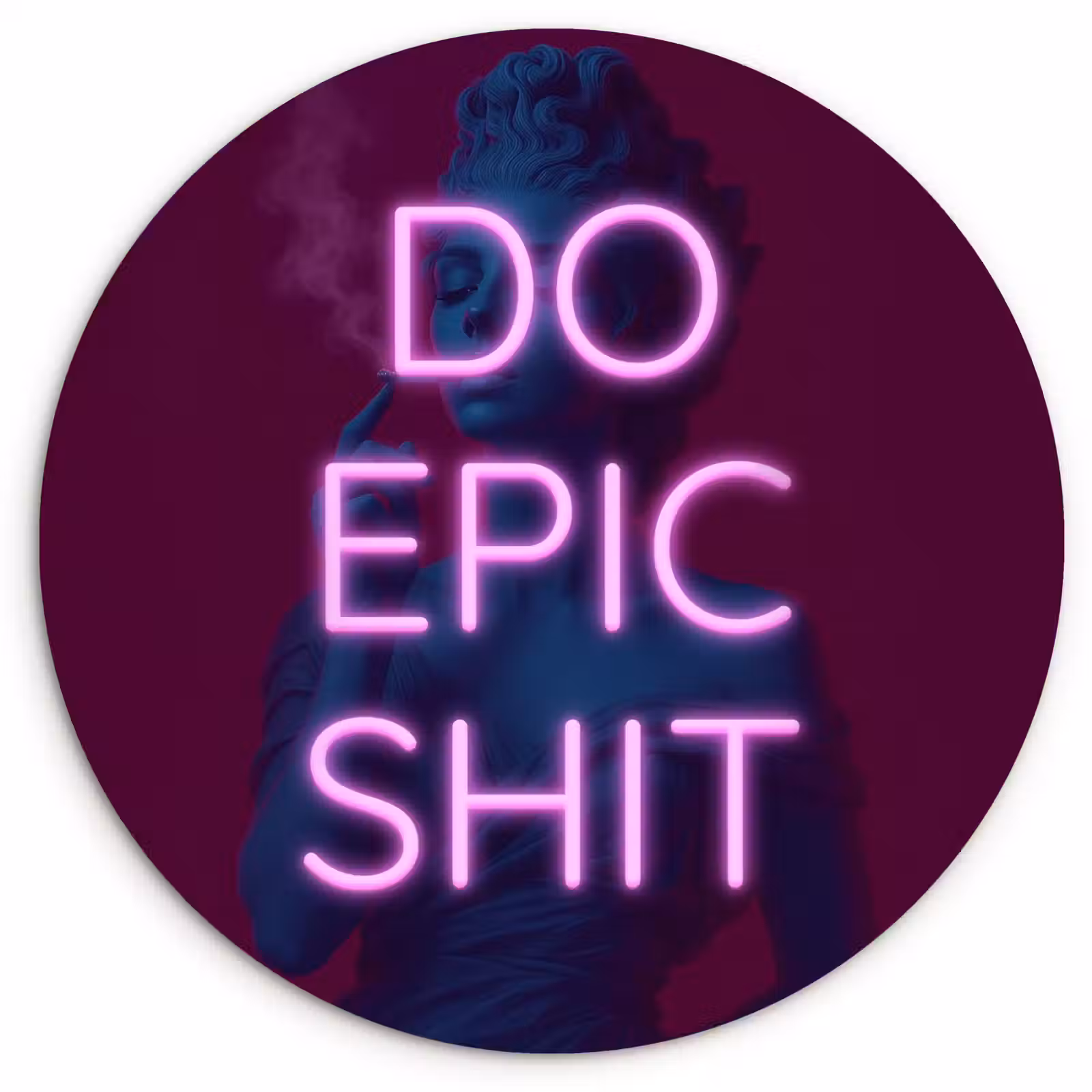 Muurcirkel - Buste - Neon - LED - Letters — 1