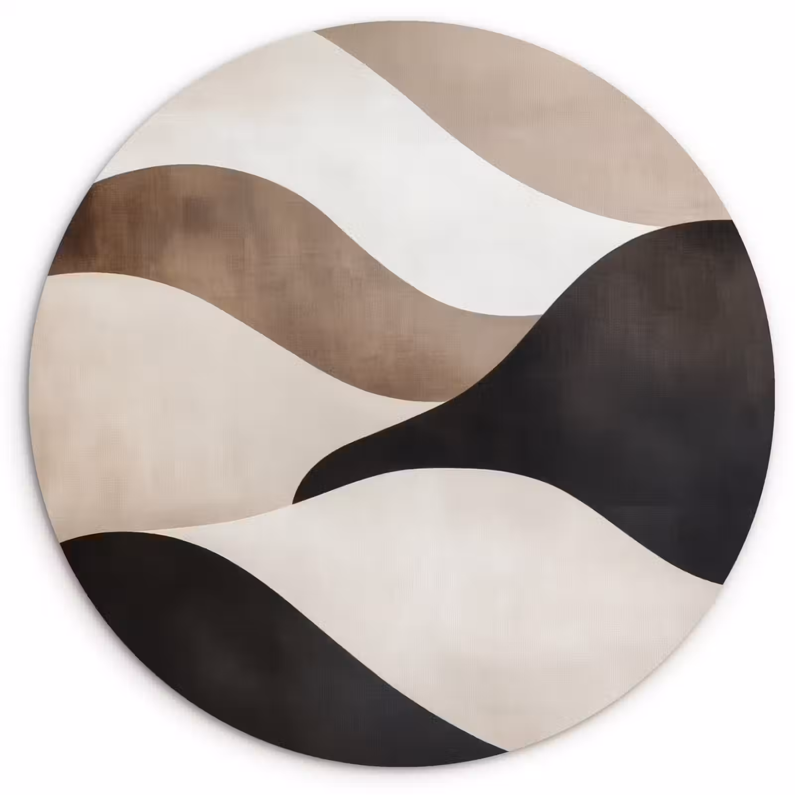 Muurcirkel - Golven - Abstract - Beige — 1