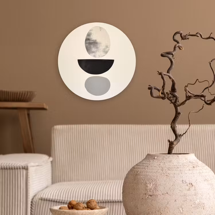 Muurcirkel - Beige - Japandi - Wabi sabi — 2