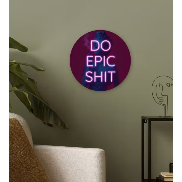 Muurcirkel - Buste - Neon - LED - Letters — 3