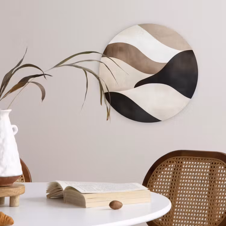 Muurcirkel - Golven - Abstract - Beige — 4