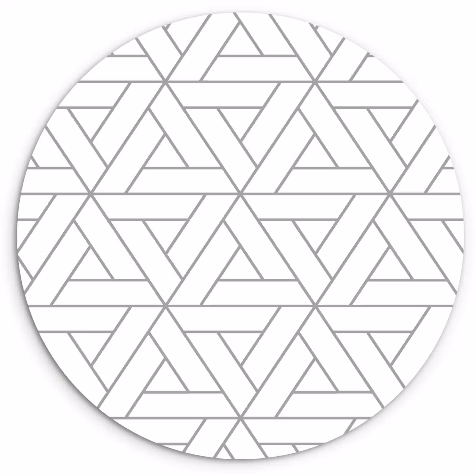 Muurcirkel - Design - Lijn - Patroon - Zwart - Wit — 1