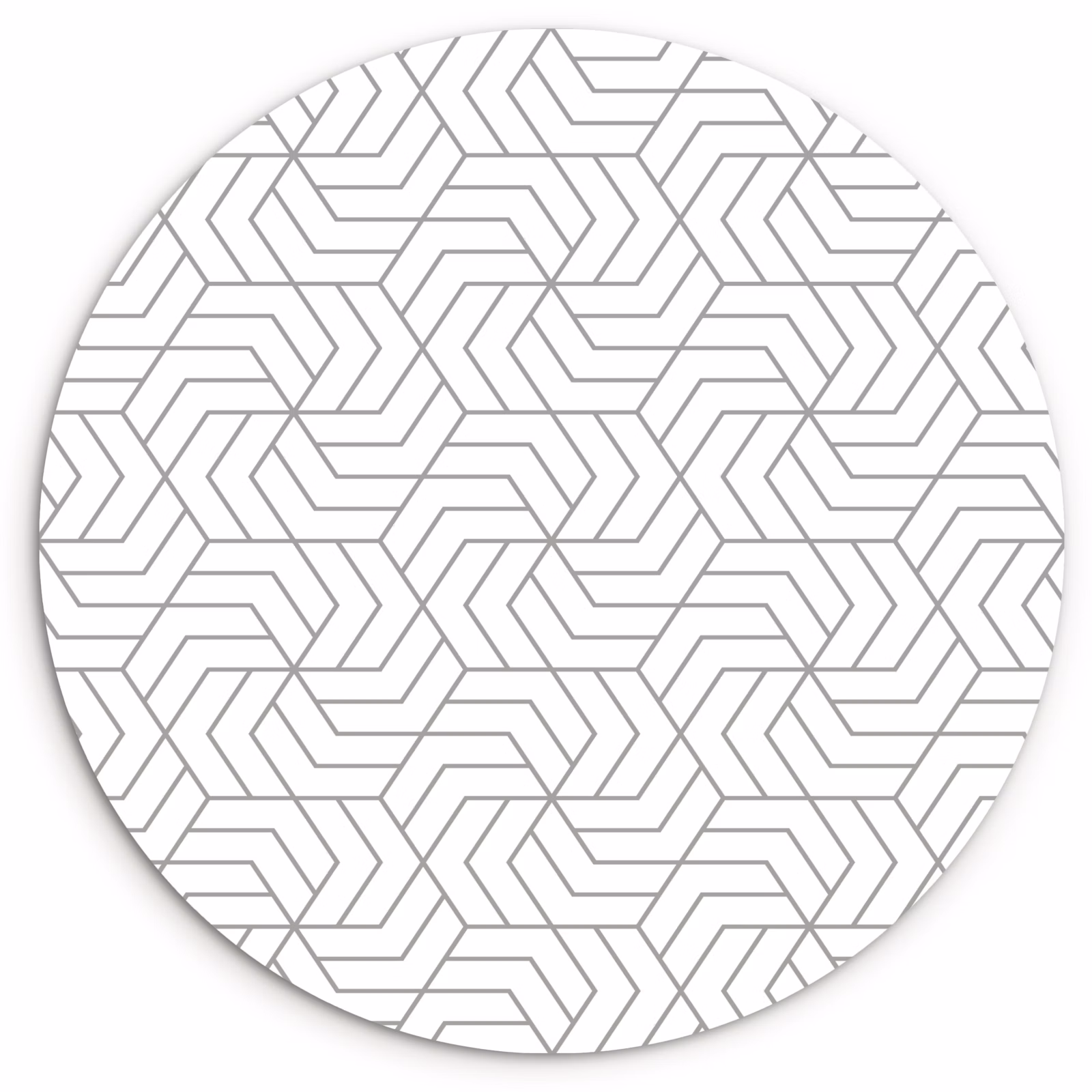 Muurcirkel - Geometrie - Lijn - Zwart - Wit - Patroon — 1