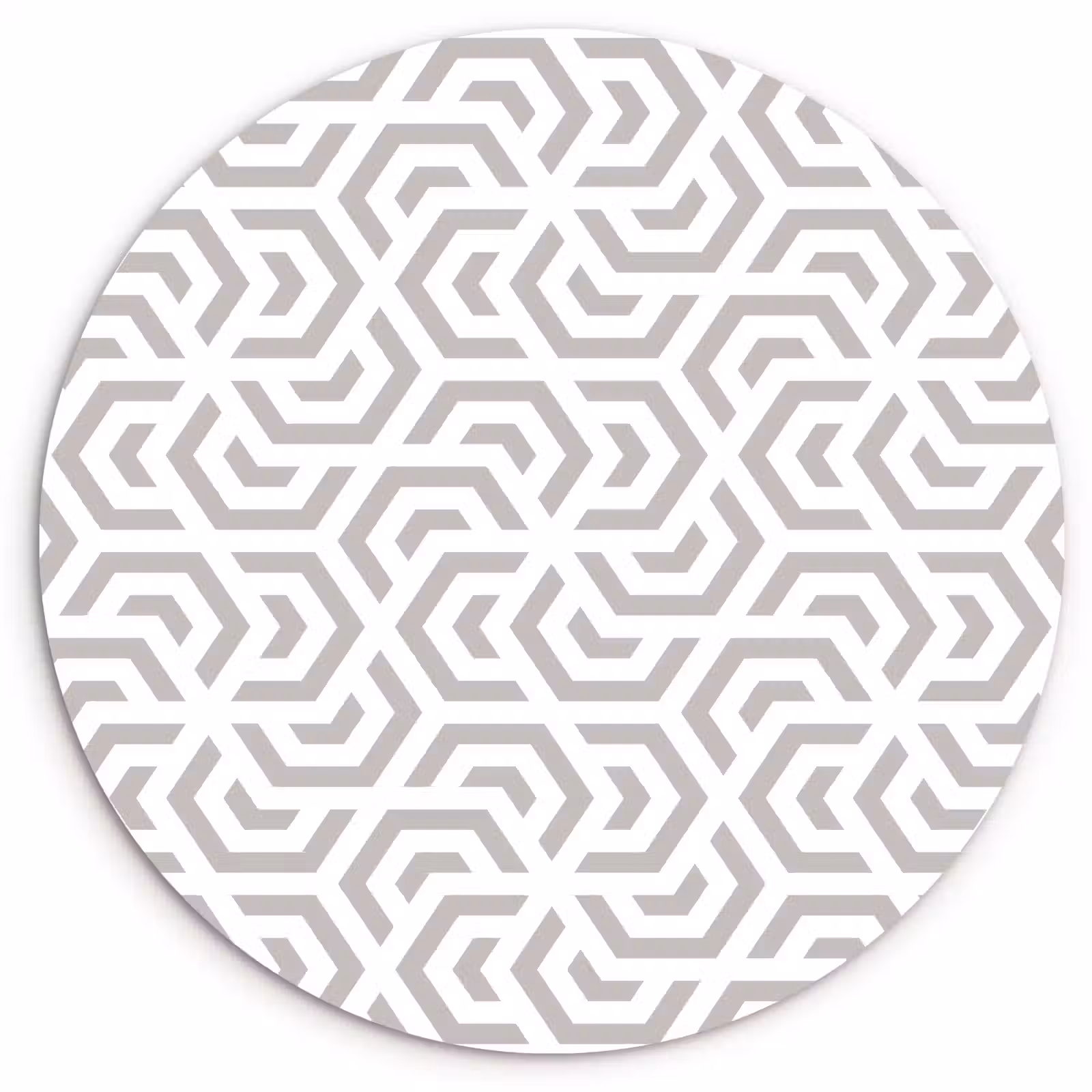 Muurcirkel - Grafisch - Patroon - Modern - Hexagon — 1