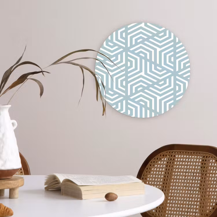 Muurcirkel - Design - Geometrie - Patroon - Driehoek — 4