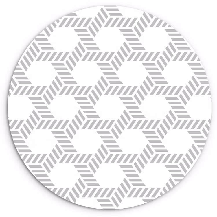 Muurcirkel - Grafisch - Patroon - Modern - Opvallend - Begrensd — 1