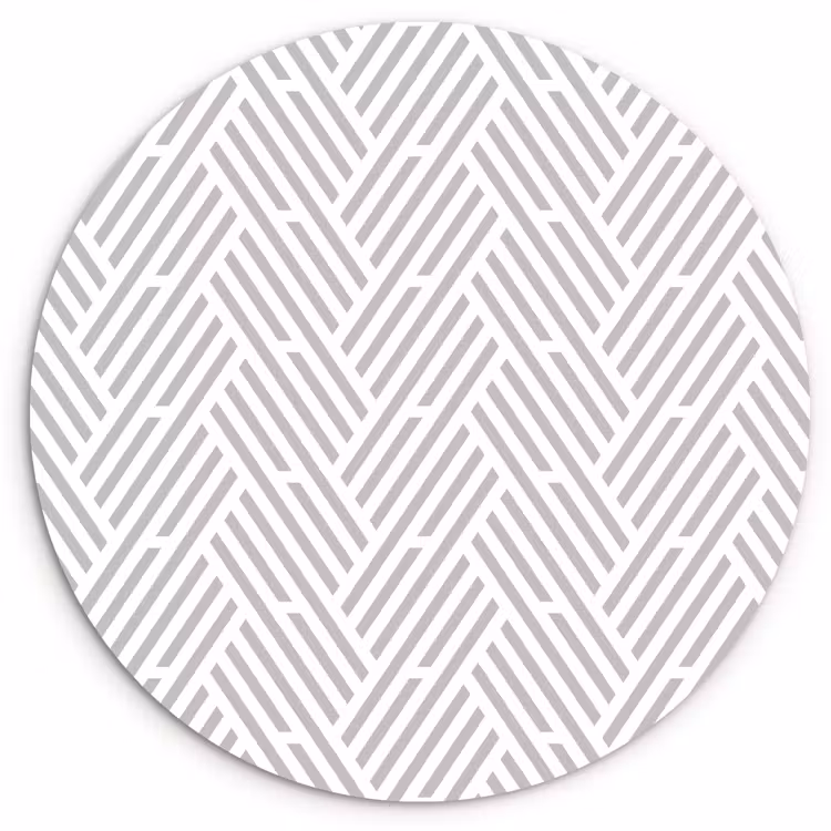Muurcirkel - Grafisch - Patroon - Modern - Strepen — 1