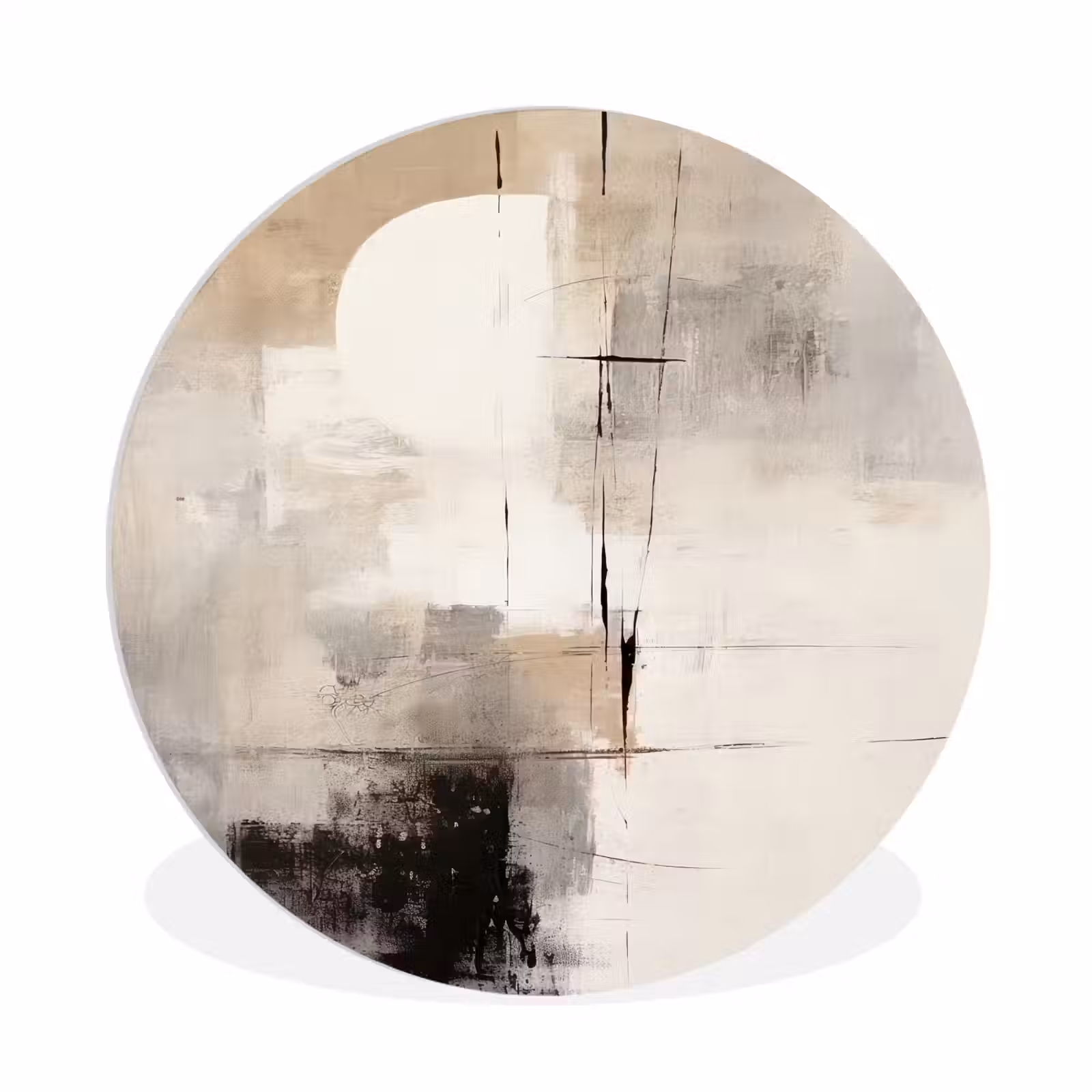 Muurcirkel - Abstract - Kunst - Grijs — 1