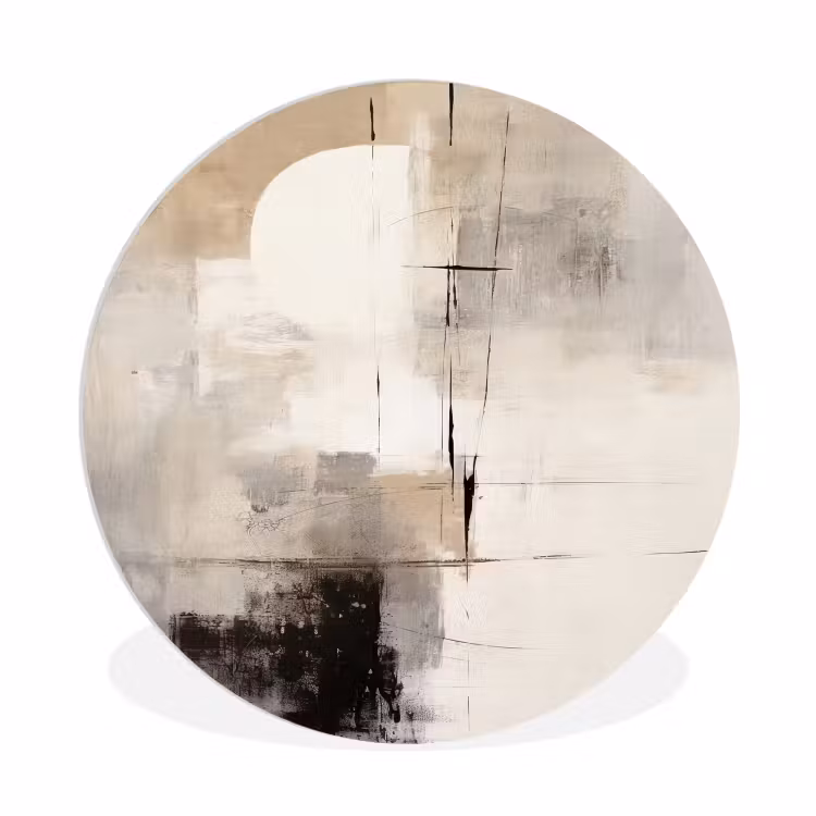 Muurcirkel - Abstract - Kunst - Grijs — 1