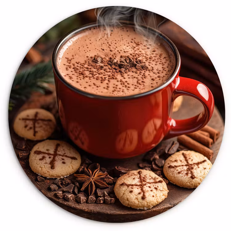 Muurcirkel - Chocolademelk - Mok - Winter - Kerst - Gezelligheid — 1