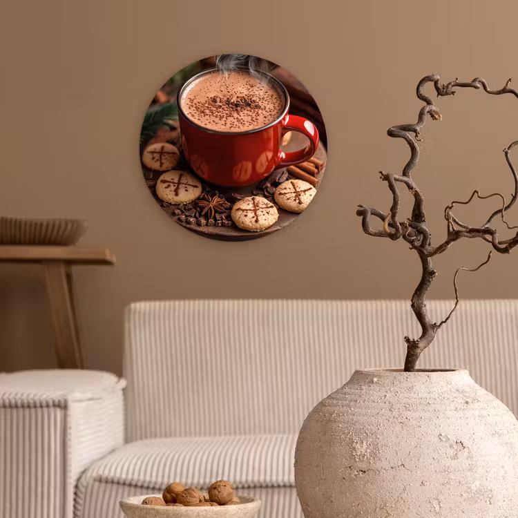 Muurcirkel - Chocolademelk - Mok - Winter - Kerst - Gezelligheid — 2