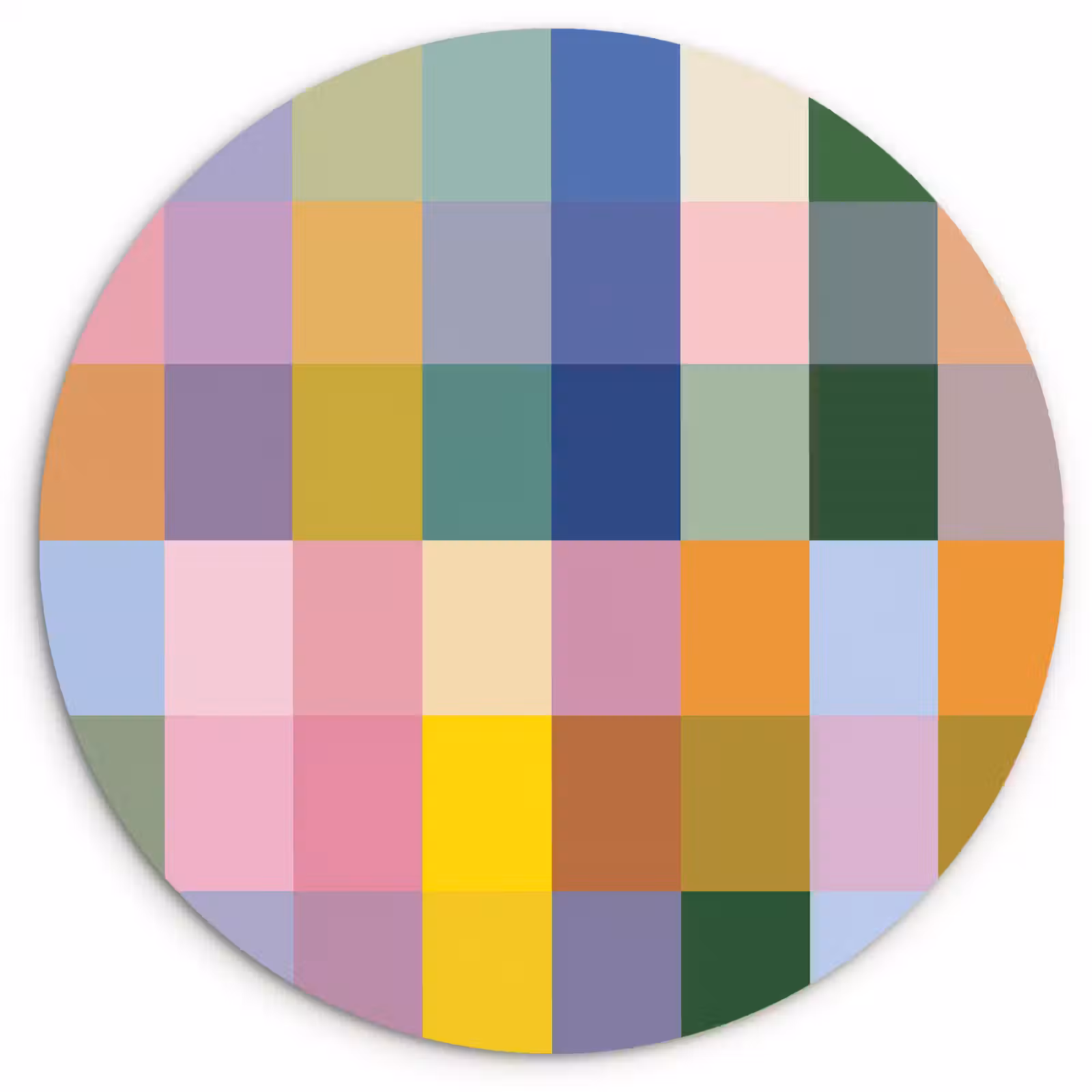 Muurcirkel - Blokken - Vierkant - Patroon - Gekleurd — 1