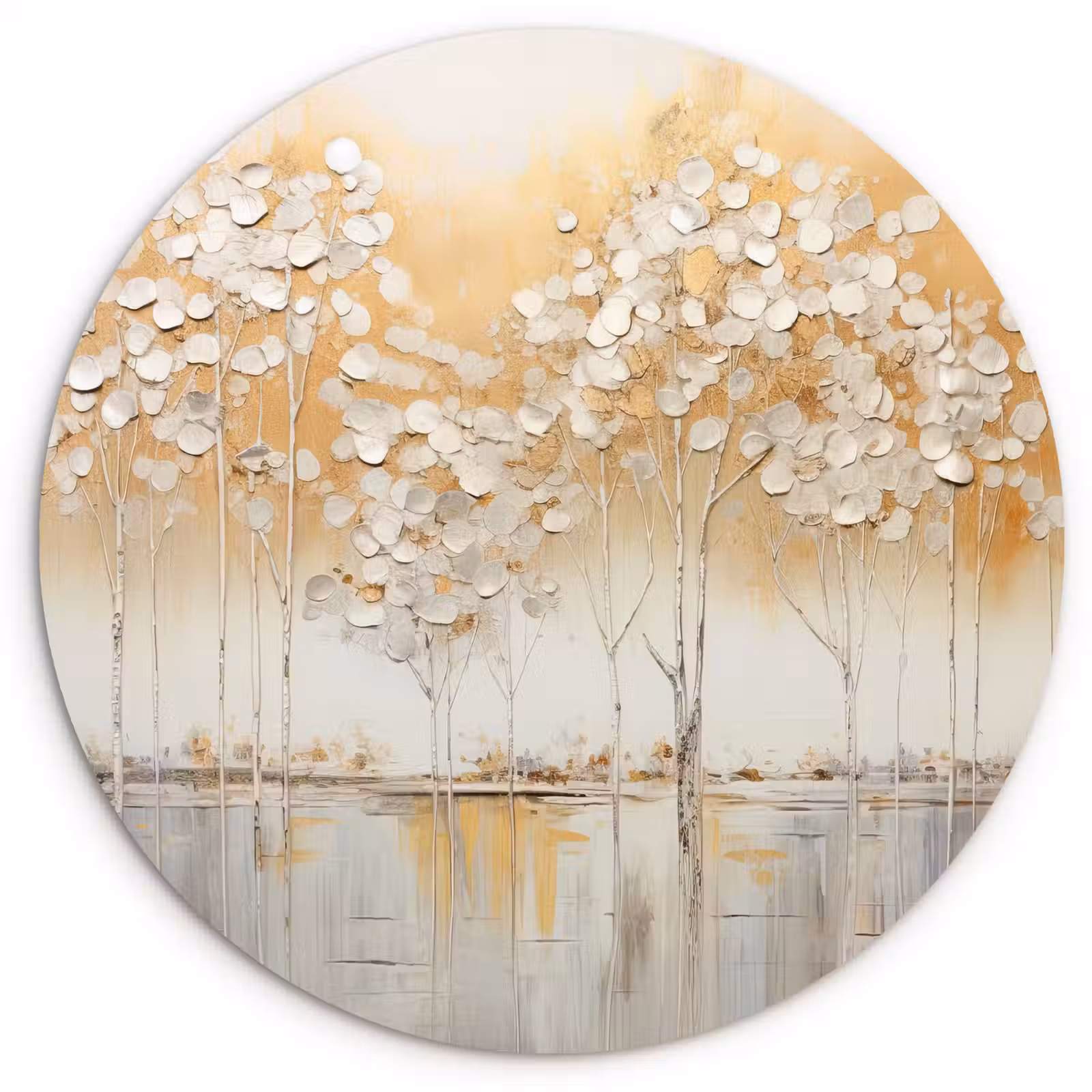 Muurcirkel - Bomen - Kunst - Acryl - Natuur — 1