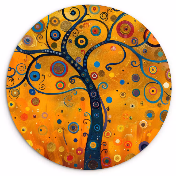 Muurcirkel - Abstract - Boom - Levensboom - Modern — 1