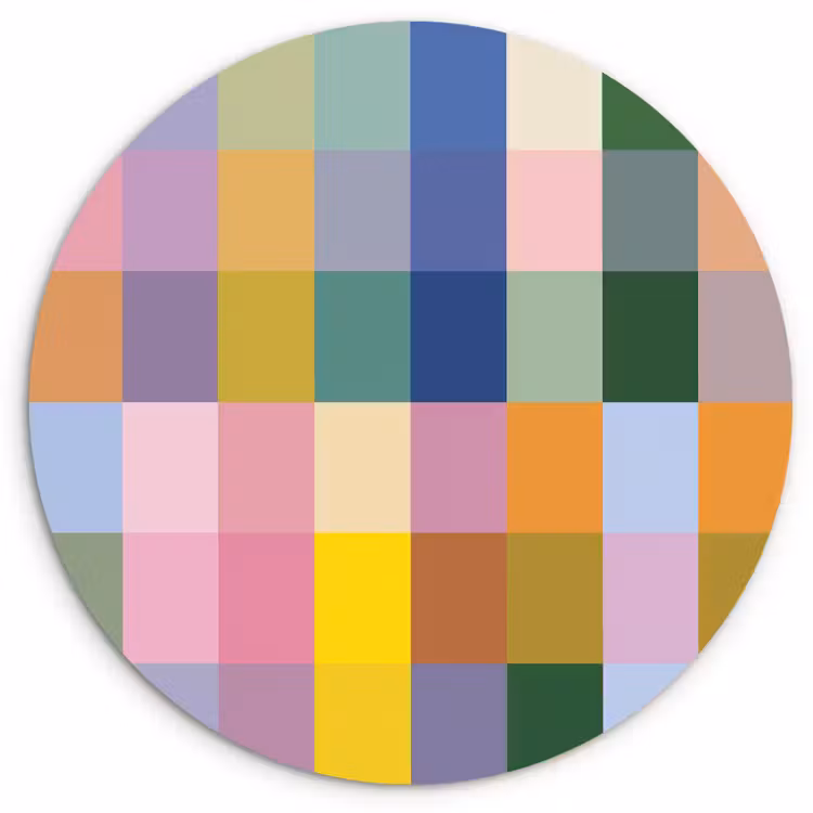 Muurcirkel - Blokken - Vierkant - Patroon - Gekleurd — 1