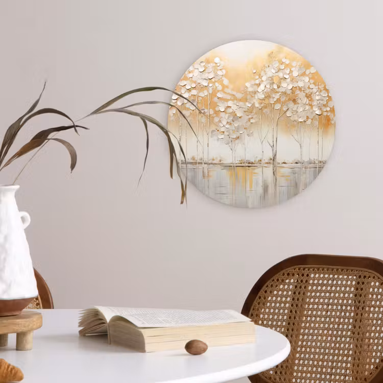 Muurcirkel - Bomen - Kunst - Acryl - Natuur — 4