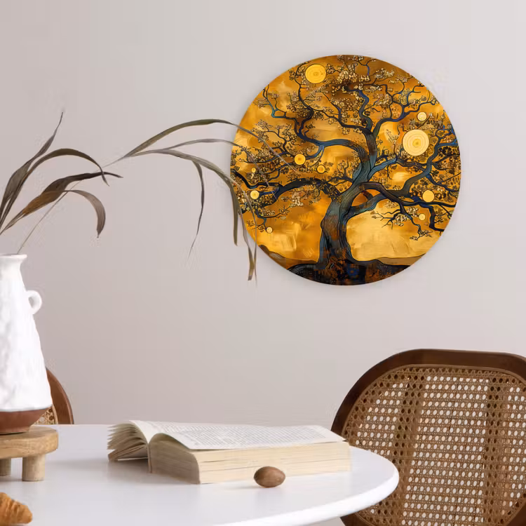 Muurcirkel - Boom - Levensboom - Abstract - Goud — 4