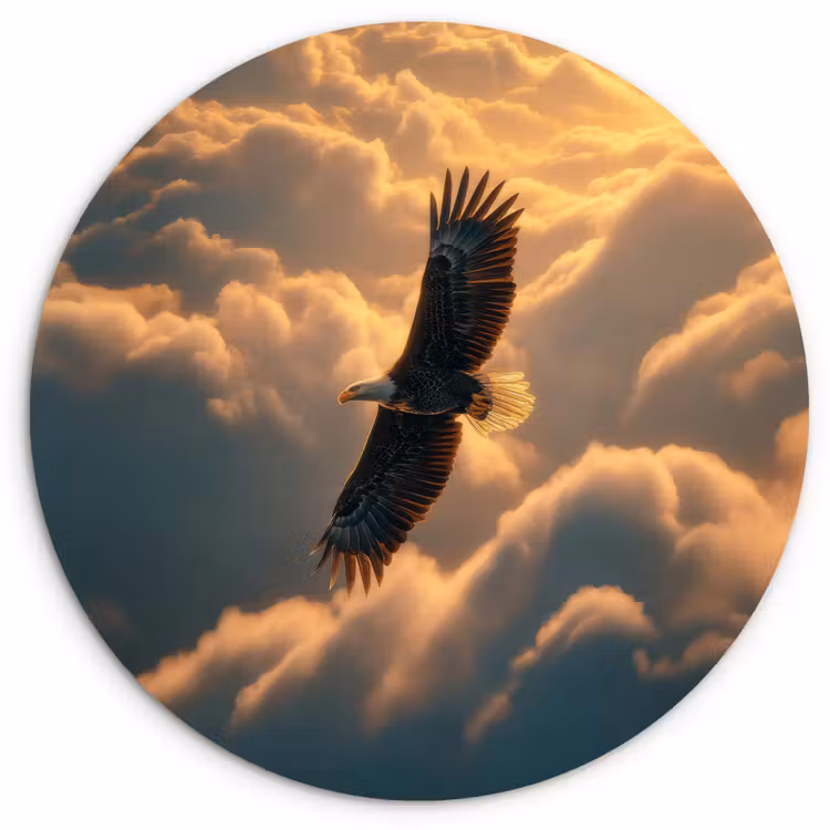 Muurcirkel - Adelaar - Wolken - Zon — 1