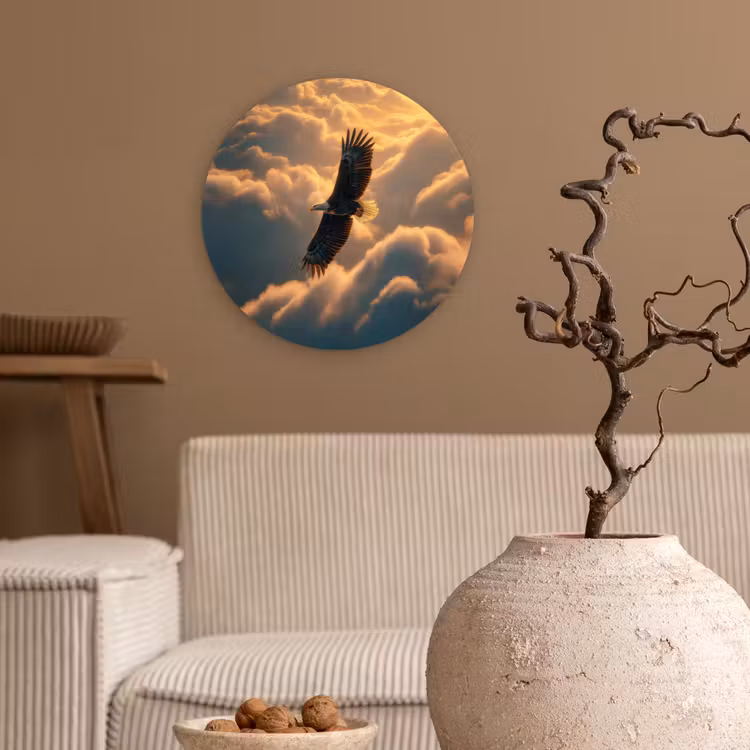 Muurcirkel - Adelaar - Wolken - Zon — 2