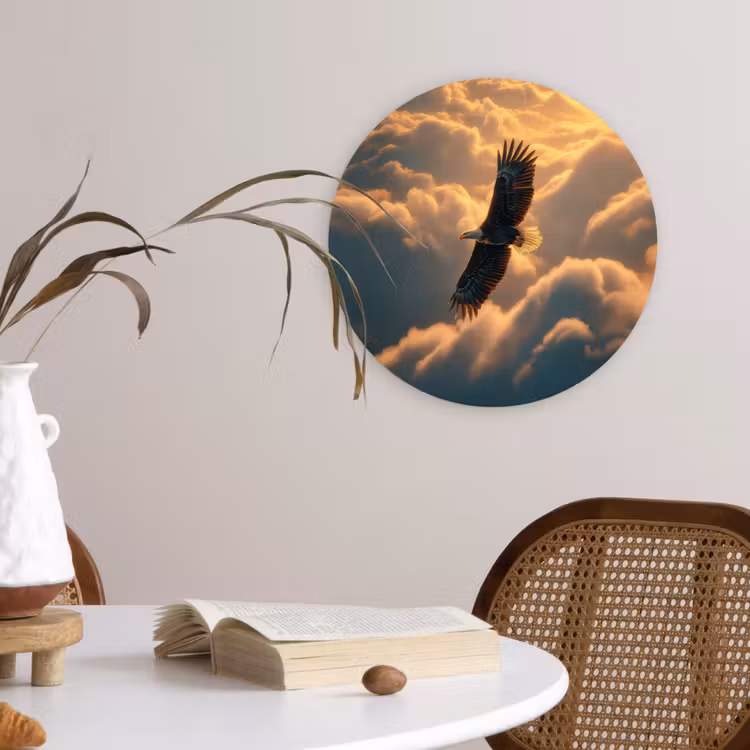 Muurcirkel - Adelaar - Wolken - Zon — 4