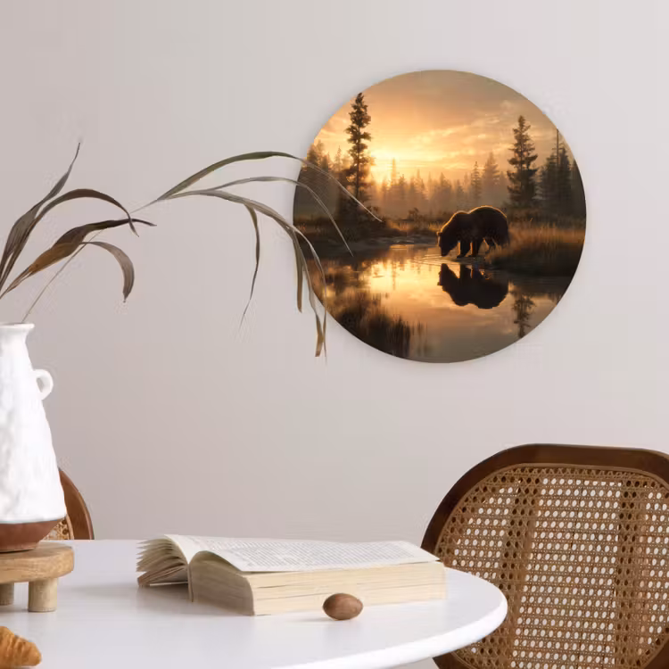 Muurcirkel - Beer - water - Bos - Ochtendlicht — 4