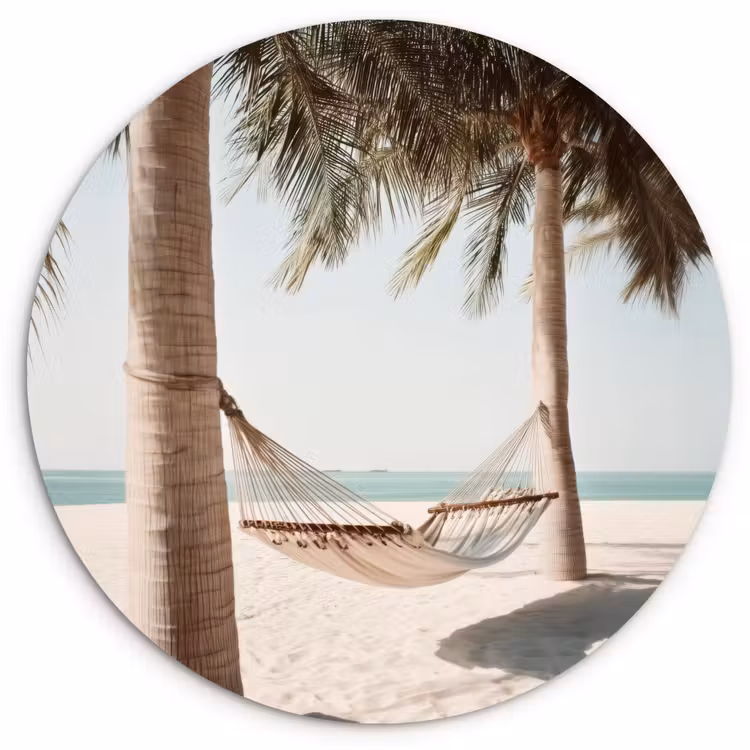 Muurcirkel - Hangmat - Palmbomen - Strand - Zee — 1